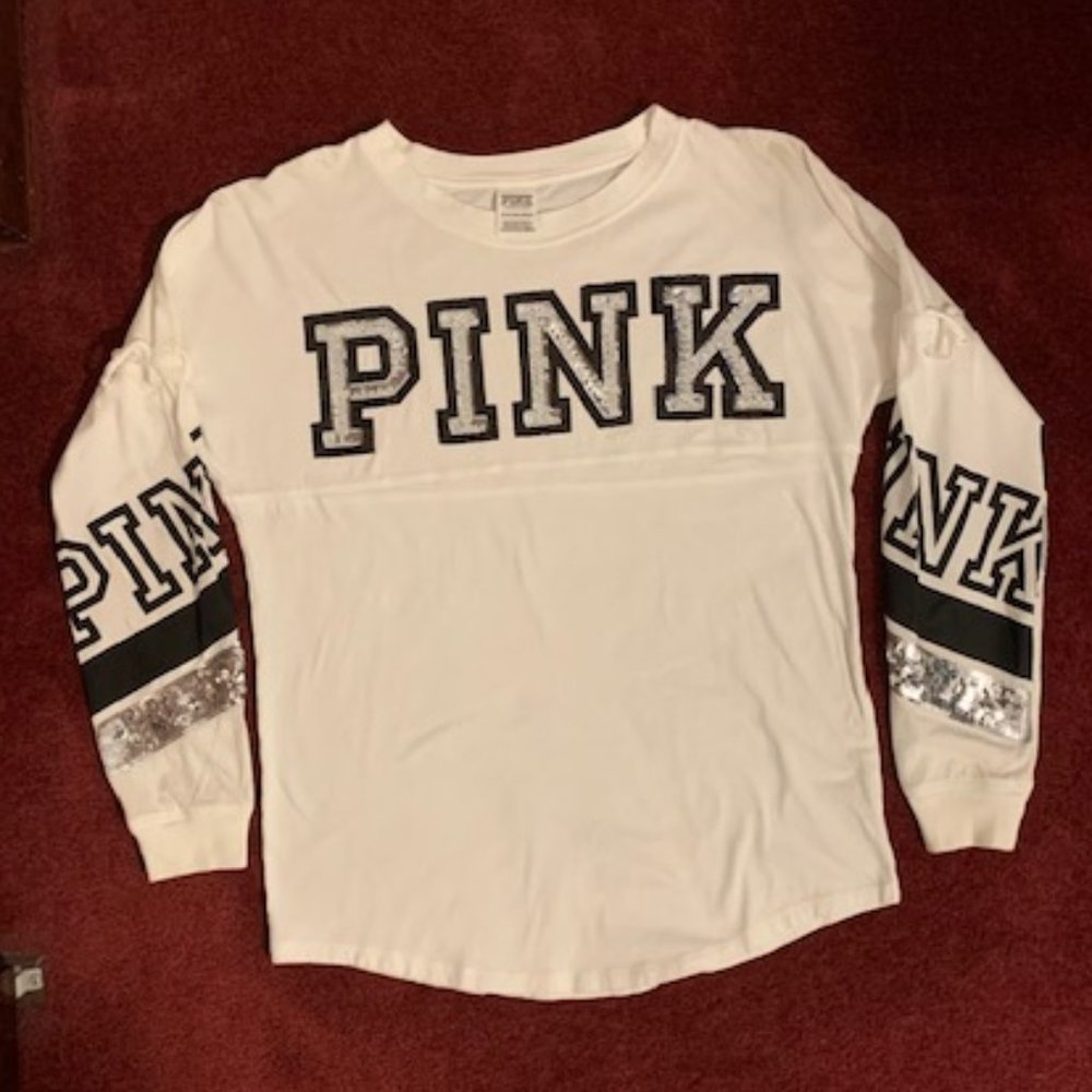 Victoria Secret PINK Long Sleeve Shirt Womens XS